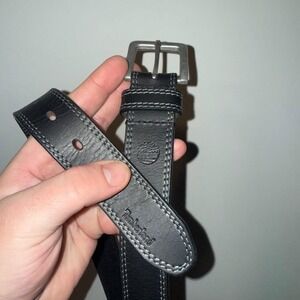 Timberland Men's Boot-Leather belt (Size 50"-54")